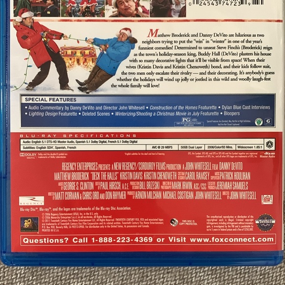 Deck the Halls Blu-ray movie 🎅🎥 - Picture 5 of 6